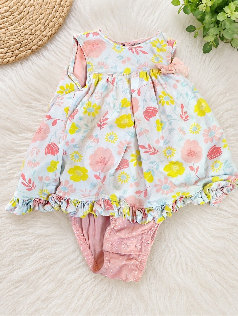 Child of Mine Floral Romper Dress | Size 24 Months | Baby Girl Spring & Summer